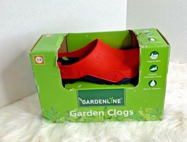 Gardenline Womens Sz 7 8 Red Garden Clog Cherry Removable Lining In Box - $24.74
