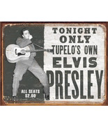 Elvis Presley Tupelo&#39;s Own Photo Vintage Tin Sign Poster Reproduction NE... - €6,02 EUR
