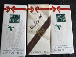 2 Vanilla Fields, 1 Sand &amp;Sable... total 3 cologne sprays - £35.77 GBP
