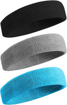 Sweatbands Sports Headband for Men &amp; Women for Tennis, Basketball - £22.01 GBP
