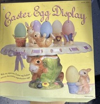 Easter Egg display cake stand, 6 Egg holders, Bunny with eggs Costco - $79.15