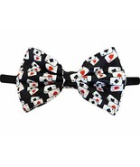 Mens Playing Cards Gambling Casino Bowtie - Black - One Size Bow Tie - €17,18 EUR