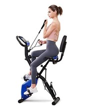 Exercise Bike, Stationary Bike 4 in 1 Foldable Exercise Bike With Pulse ... - $251.82