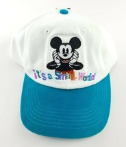 Walt Disney World &quot;It&#39;s a Small World&quot; Mickey Mouse Adjustable Hat Cap N... - £11.98 GBP