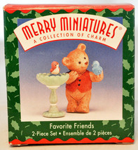 Hallmark - Favorite Friends - 2 Piece Set - Merry Miniature Collection 1999 - £8.53 GBP