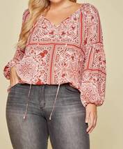 Andree By Unit - Medallion Print Woven Top - £26.73 GBP