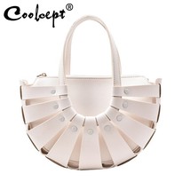 Coolcept Designer Crossbody Bag Fretwork Zipper Women&#39;S Fashion Shoulder Hand Ba - £49.49 GBP