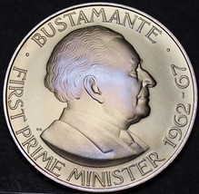 Jamaica Dollar, 1974 Gem Unc Matte~RARE~Bustamante~Only 22,000 Minted~Fr... - £13.50 GBP