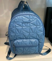 Michael Kors Winnie Medium Quilted Nylon Blue Backpack 35T0UW4B2C NWT $398 FS - $118.79