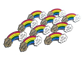 10 x NHS Rainbow Merci Docteur Infirmière Pin Badge Les tempêtes ne durent... - £13.00 GBP