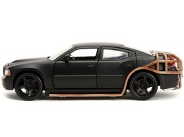 2006 Dodge Charger Matt Black with Outer Cage &quot;Fast &amp; Furious&quot; Movie 1/24 Diecas - £35.75 GBP