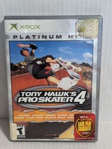 Tony Hawk&#39;s Pro Skater 4 Microsoft Xbox 2003 W/Manual TESTED WORKS - £8.47 GBP