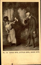 Romance POSTCARD-GOOD By, Little Girl, Good BYE-1909 Postcard BK55 - £4.69 GBP