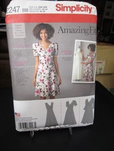 Simplicity 2247 Amazing Fit Empire Waist Dress Pattern - Size 20W-28W - $9.89