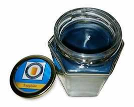 Sapphire Blue 100% Beeswax Jar Candle, 12 oz - £21.53 GBP