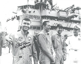 Fred Haise signed NASA Astronaut/Pilot Vintage B&amp;W 8x10 Photo Apollo 13 LMP Aim  - £103.87 GBP