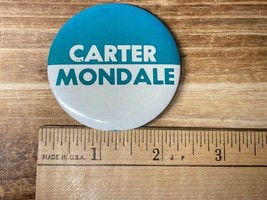 Carter Mondale campaign button 1980 - Collectible 2.25&quot; President USA Elections - £3.54 GBP