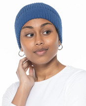 Womens Beanie Hat Cuffed Solid Blue STYLE &amp; CO $36 - NWT - £4.21 GBP