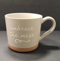 Threshold Embrace The Mess 12 oz. Stoneware Coffee Mug Cup - £12.27 GBP