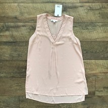 DR2 by Daniel Rainn Loop Trim Tunic  Pale Blush Top XS NWT - $16.99