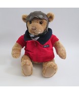 Lands End Pilot Teddy Bear Plush Gund Dressed Stuffed Animal Vintage 90s - £34.93 GBP