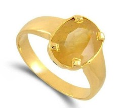 Yellow Sapphire Handmade Ring For Woman And Msn All US Size Birthstone Gift Rin - £60.61 GBP