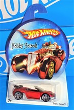 Hot Wheels 2006 Holiday Hotrods Series Trak-Tune Satin Red w/ PR5s - £3.11 GBP