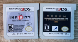Nintendo 3DS 2 Game Lot: Disney Infninity Toy Box Challenge, Dream Trigger - $9.89