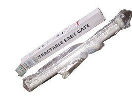 Momcozy Retractable Mesh Baby/Pets/Safety Gate 55&quot; Wide X 33&quot; Tall White... - $29.69