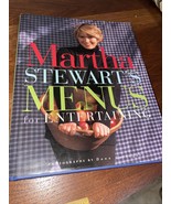 Martha Stewart&#39;s Menus for Entertaining 1994 1st Edition Hardcover Cook ... - £3.91 GBP