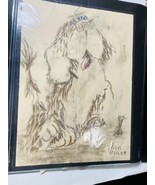 Shaggy Dog Original Pastel Art, By Ann Platt 16”X 12” Circa 70’s - $24.14