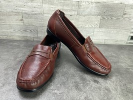 SAS Penny J Loafers Women 7 Shoes Red Brown Leather Tripad Comfort Lizar... - $522.00 MXN