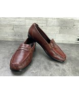 SAS Penny J Loafers Women 7 Shoes Red Brown Leather Tripad Comfort Lizar... - $38.63 CAD