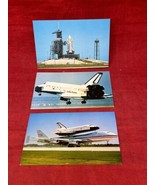 3 NASA SPACE SHUTTLE COLLECTION ORIGINAL VINTAGE 1980s VTG POSTCARDS NOS - £9.25 GBP