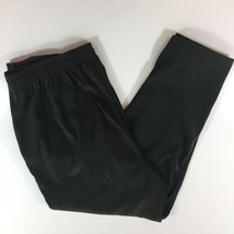 Dressbarn Women Olive Green Slack Pants Work Office Casual Elastic Waist Size 16 - £27.52 GBP