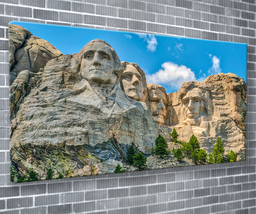 Mount Rushmore USA Canvas Print Famous Landmark Wall Art 55x24inch Ready To Hang - £70.30 GBP