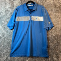 Travis Mathew Polo Shirt Mens XL Blue Performance Golfer Breathable Summ... - £10.88 GBP