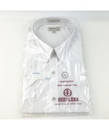 Sheplers Pearl Snap Shirt XL Short Sleeve White 17.5 Rockabilly NOS New ... - £27.51 GBP