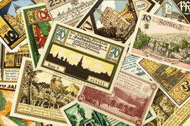 1920&#39;s Germany Notgeld (Emergency Money) 25pc - Berlin, Insterburg, Warburg - £78.29 GBP