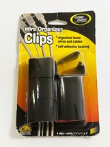 Cord Away Wire Organizer Clips Wire Ties Black, 6 Pieces - $7.42