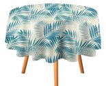 Palm Leaf Jungle Tablecloth Round Kitchen Dining for Table Cover Decor Home - $15.99+