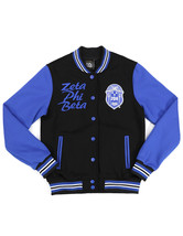 Zeta Phi Beta Sorority Fleece Varsity Jacket 1920 Finer Womanhood Letter... - $75.00