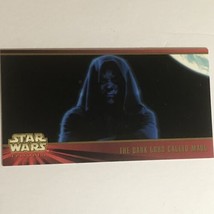 Star Wars Phantom Menace Episode 1 Widevision Trading Card #21 Ray Park Maul - £1.93 GBP