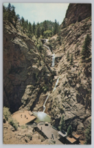 Seven Falls in South Cheyenne Canon Pikes Peak Region Colorado Postcard - £11.35 GBP