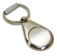 Elite Keyring Two-Tone Silver Finish Round Flat Split Ring Metal Key Chain - £10.24 GBP