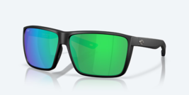 NEW Costa Del Mar RINCON II POLARIZED Sunglasses Matte Black / Green Mir... - $148.49
