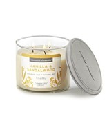 Essential Elements by Candle-Lite Company Vanilla &amp; Sandalwood 3-wick Ja... - $34.00