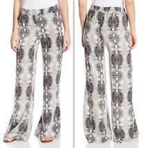XOXO Women&#39;s Pants Snake Print Wide Leg Palazzo Pant in Grey, Size M (7/8) - £16.42 GBP