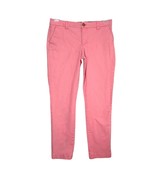 Tommy Hilfiger Women&#39;s 6 Pink Chino Pants, Straight Leg Low-Rise Preppy ... - $23.71 CAD
