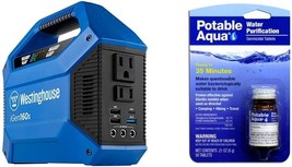 Potable Aqua Germicidal Water Purification Tablets, 110V/100W Ac Outlets, Solar - £142.23 GBP